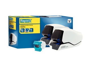 Electic stapler Rapid 5025e, FlatClinch, 25 sheets, white