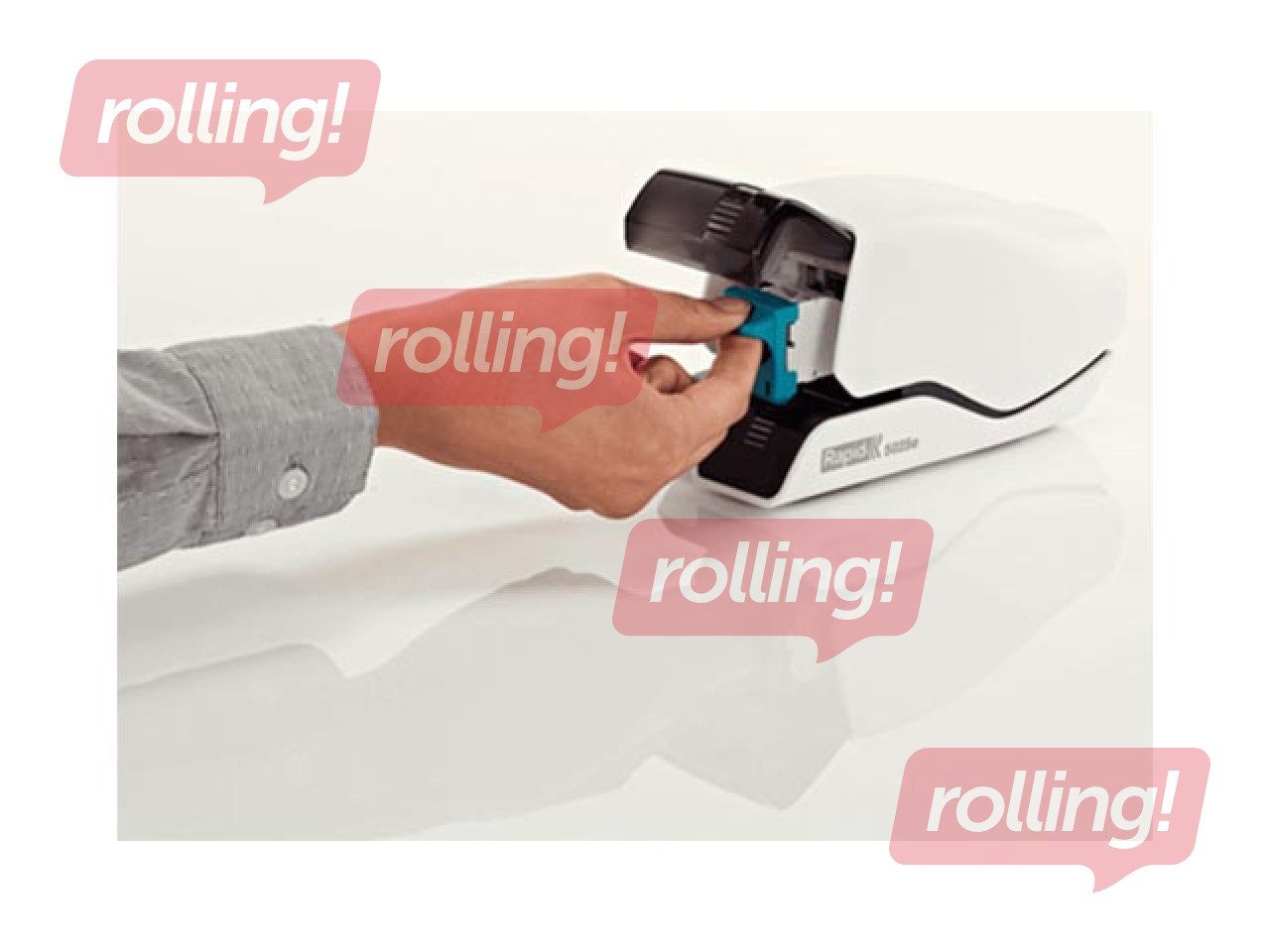 Elektriline klammerdaja Rapid 5025e, FlatClinch, 25 lehte, valge