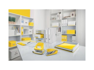 Stapler Leitz 5502 WOW, Metal, 30l, yellow