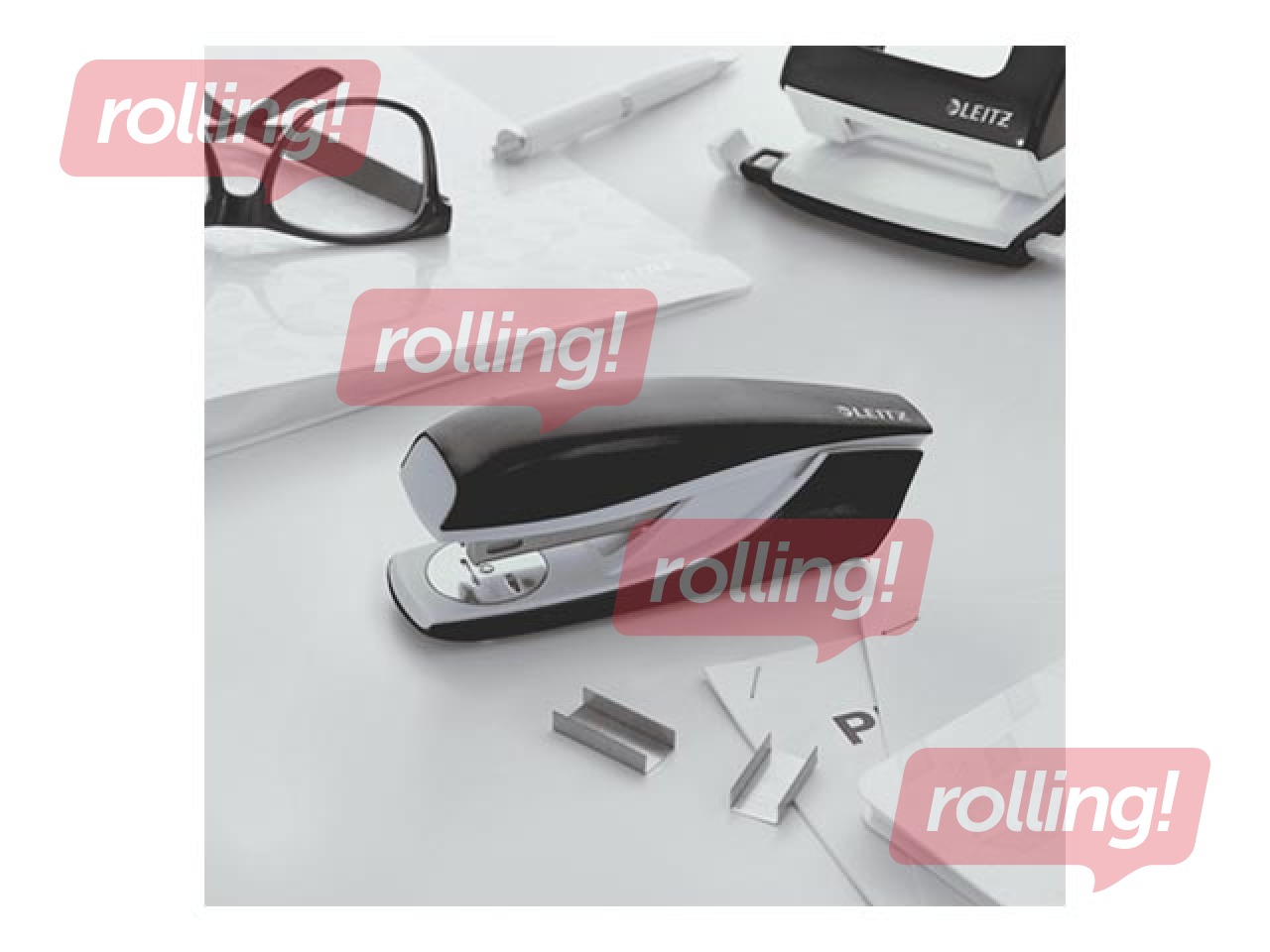 Klammerdaja Leitz 5502 WOW, metall, 30 l, must