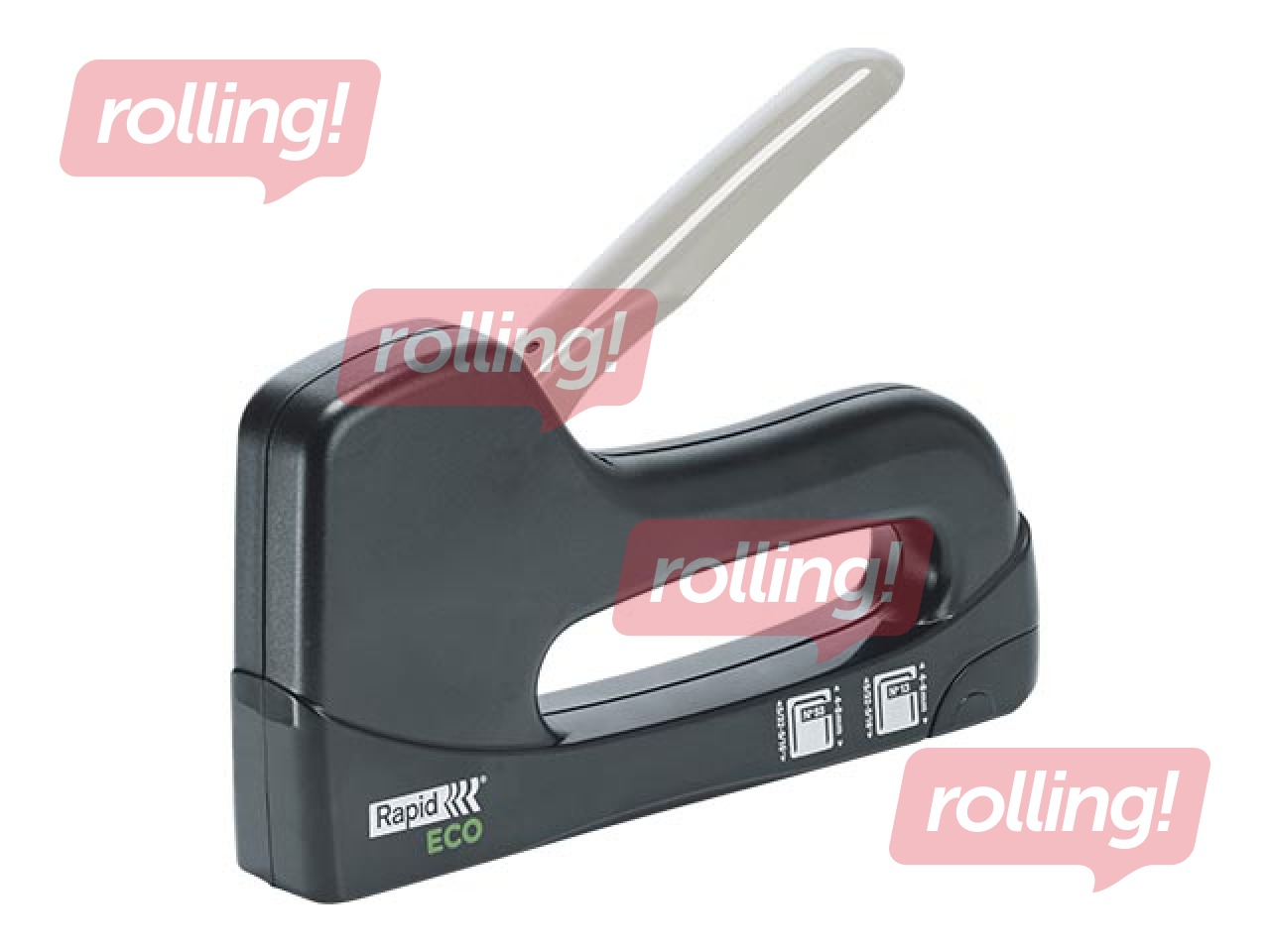 Klambripüstol Rapid Eco, 4-8mm, plastik, must