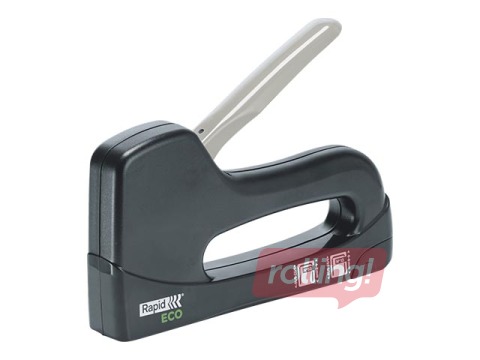 Staple gun Rapid Eco, 4-8mm, plastic, black