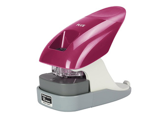 Staple-free stapler Plus, 10-12 sheets, burgundy