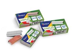 Klambrid Forpus 24/6, 1000 tk., vase värvi