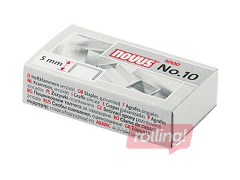 Скобы Novus Nr.10, цинкованные, 1000 шт.