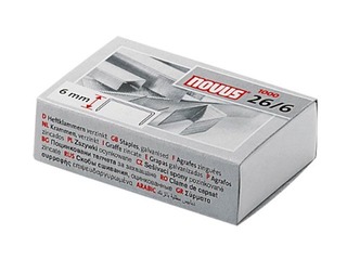 Klambrid Novus N 26/6, 1000 tk., hõbe