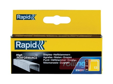 Скобы Rapid Nr. 13/14, 2500 шт.