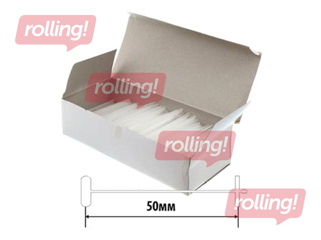 Tekstiilklambrid Motex Regular, 50mm, 5000 tk.