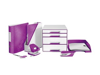 Hole Punch Leitz 5008 Metal, 30l., purple