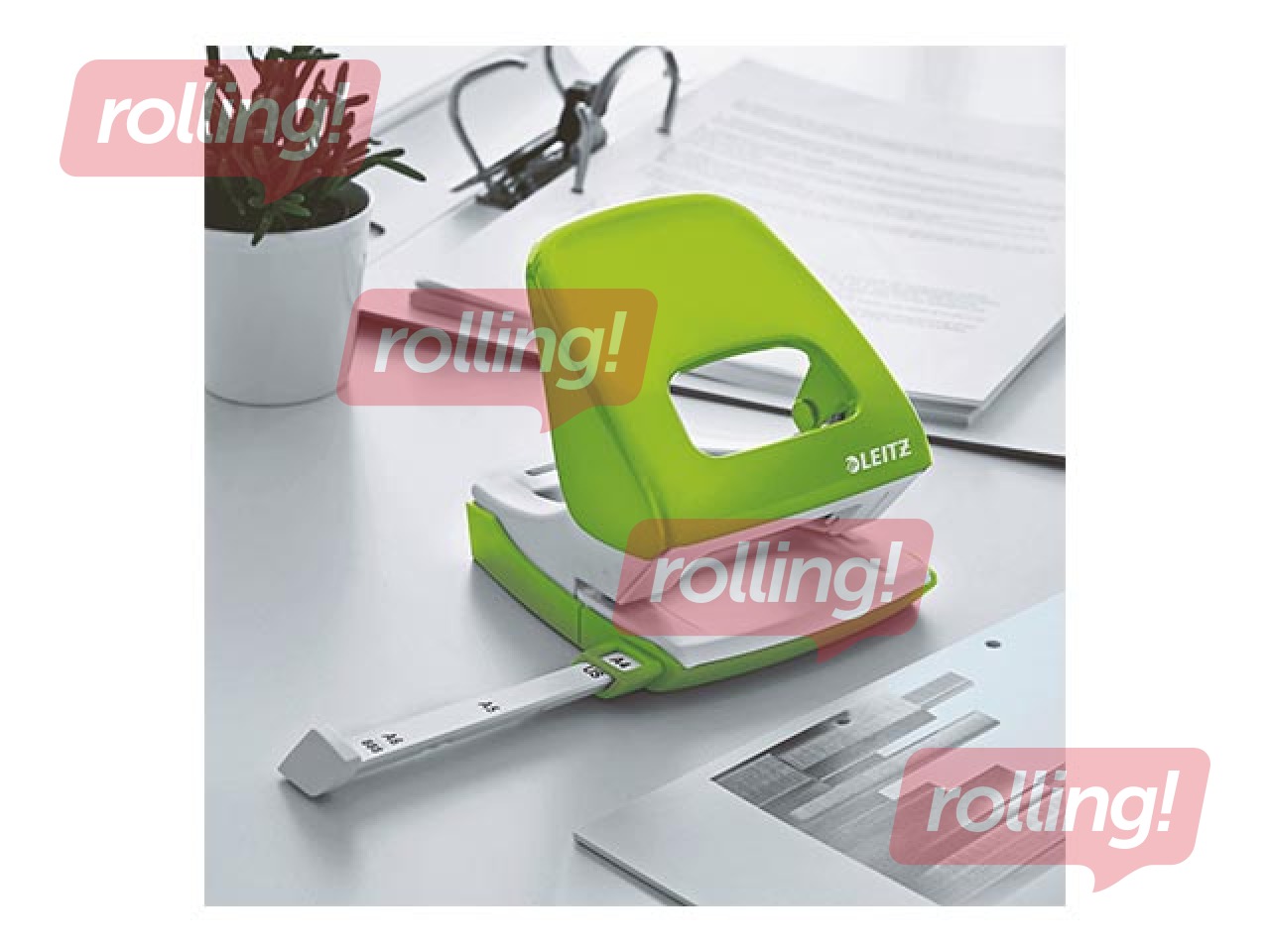Hole Punch Leitz 5008 Metal, 30l., green