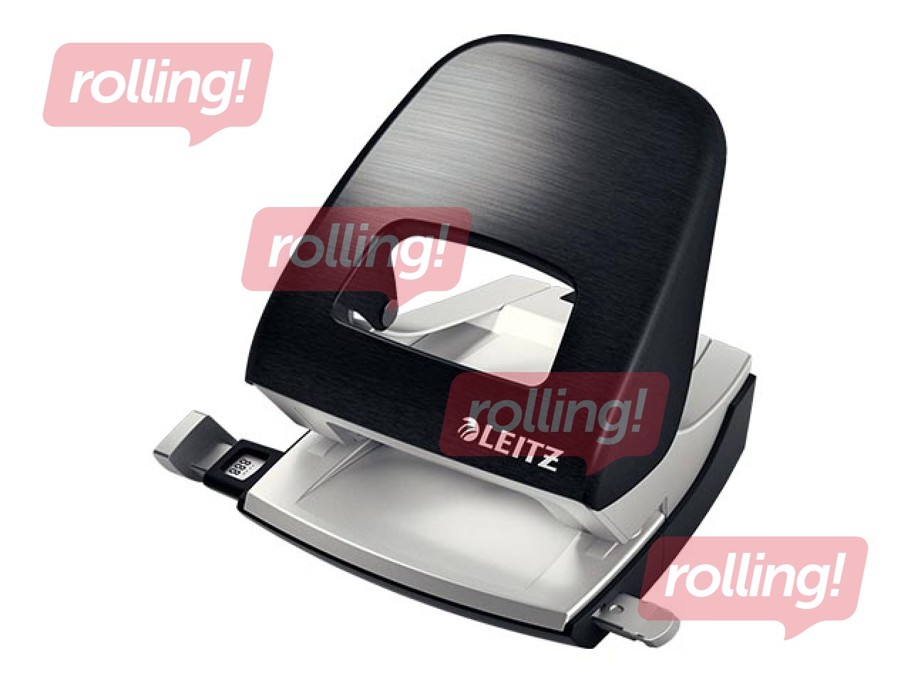 Auguraud Leitz 5006 Style, 2 auku, 30 lehte, metall, must