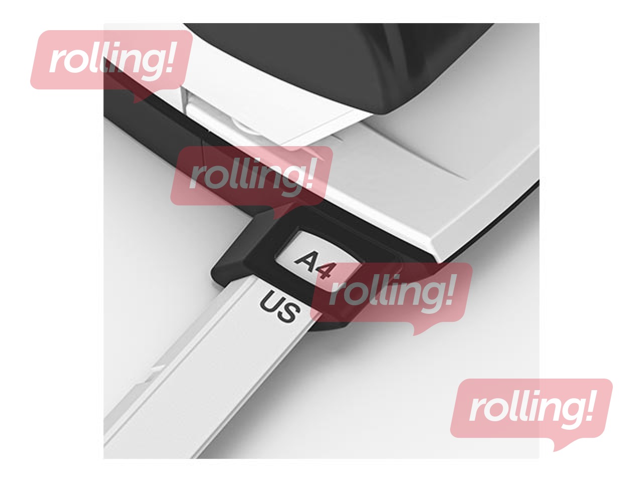 Auguraud Leitz 5006 Style, 2 auku, 30 lehte, metall, must