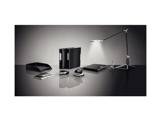 Auguraud Leitz 5006 Style, 2 auku, 30 lehte, metall, must