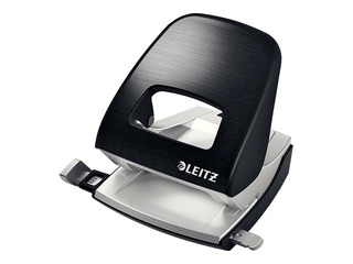 Hole Punch Leitz 5006 Style, 2-hole 30 sheets Metal, satin black