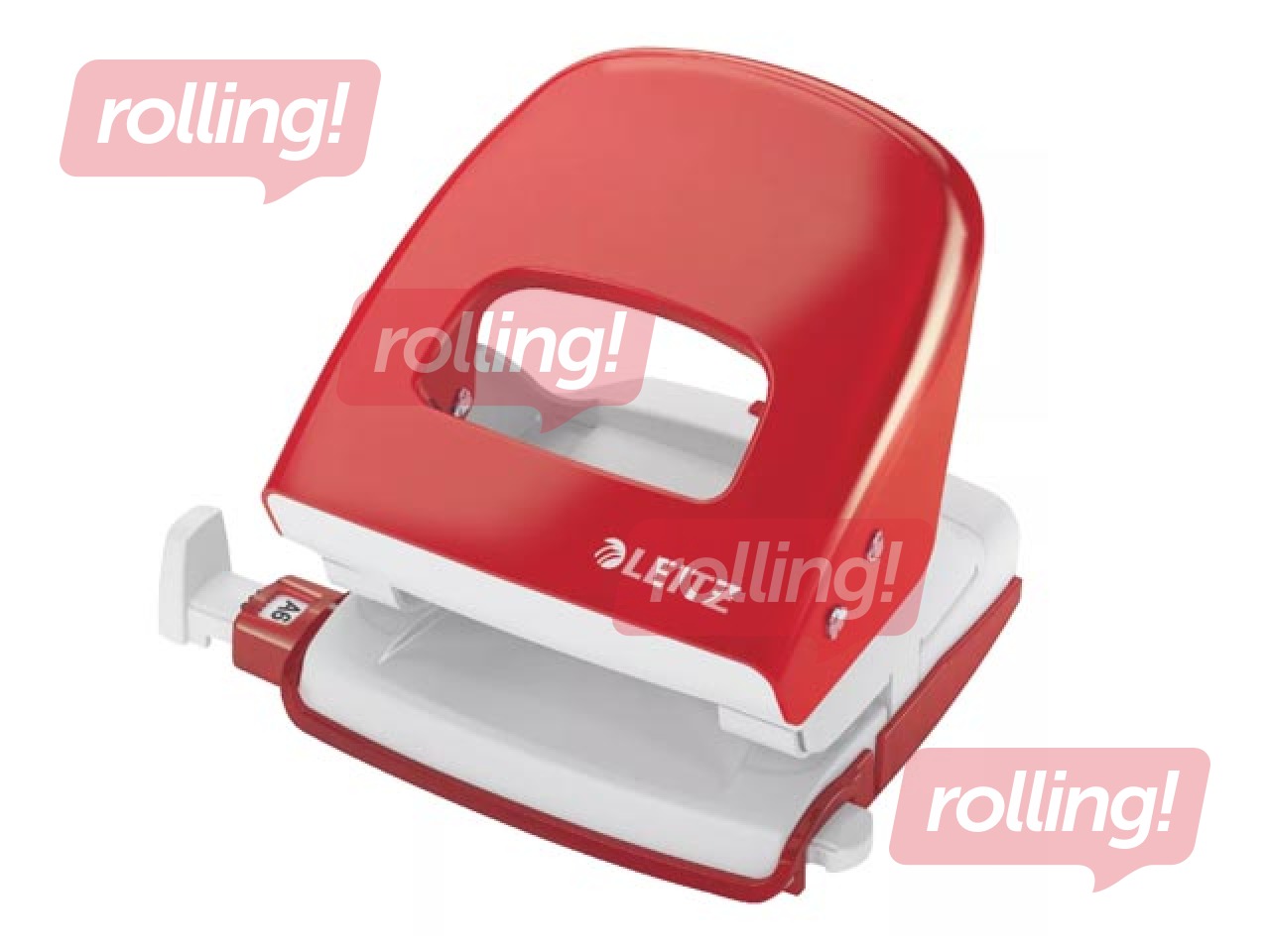 Leitz 5008 Metalist auguraud, 30 lehte, punane