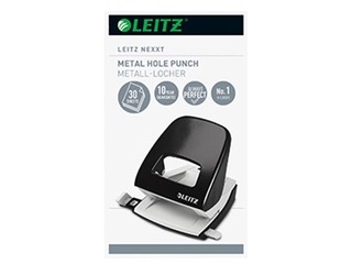 Leitz 5008 Metallist auguraud, 30 lehte, must