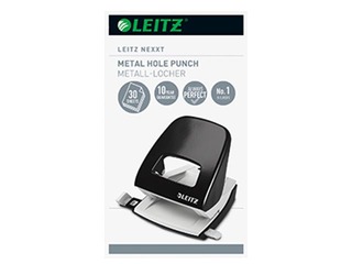 Leitz 5008 Metallist auguraud, 30 lehte, must +Jaanipäeva kingitus!