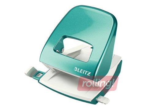 Hole Punch Leitz 5008 Metal, 30l., Ice blue