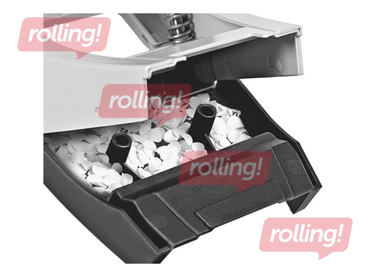 Hole Punch Leitz 5008 Metal, 30l., Ice blue