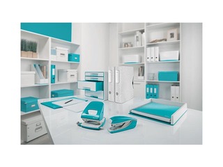 Hole Punch Leitz 5008 Metal, 30l., Ice blue