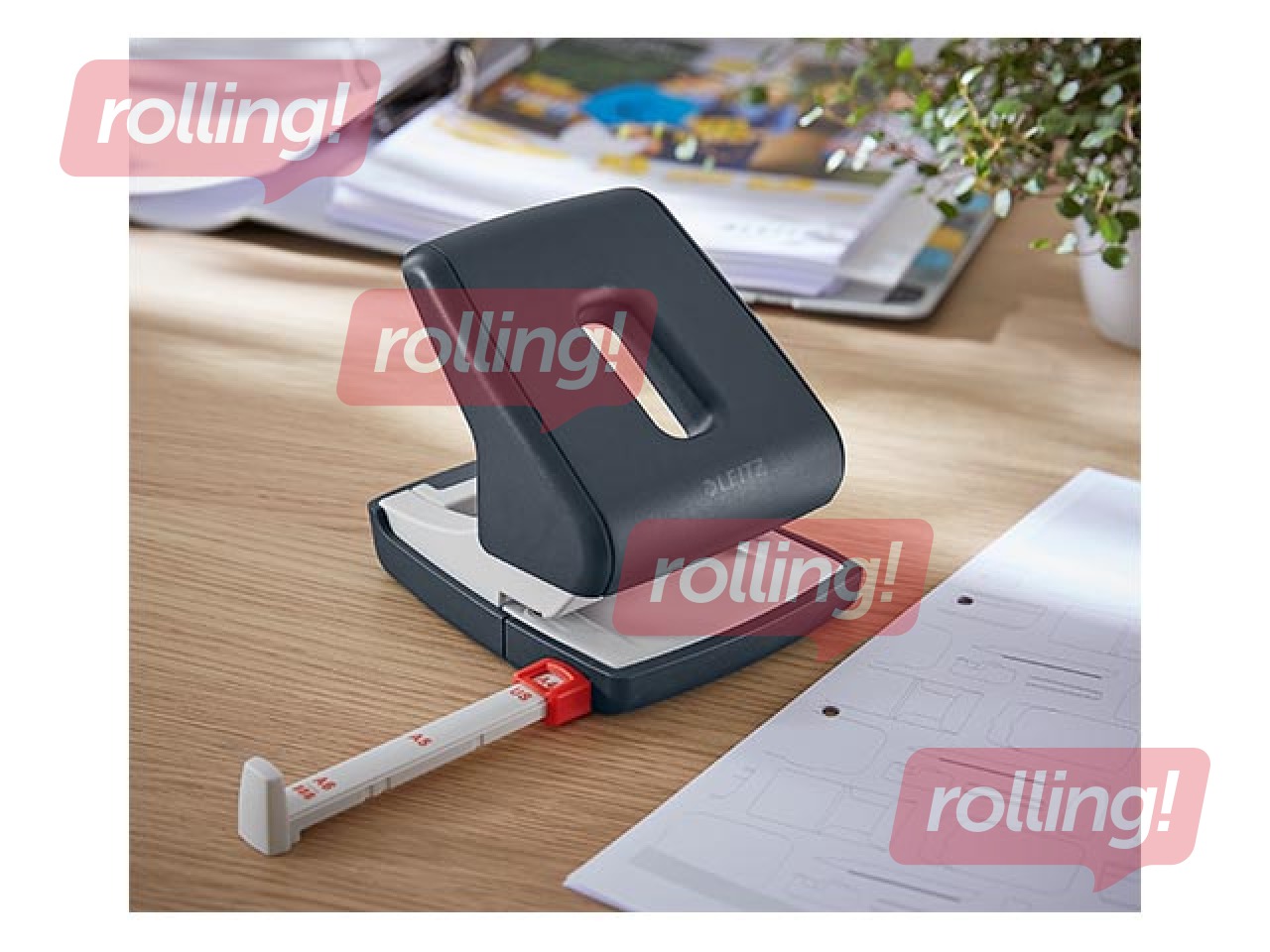 Hole Punch Leitz Cosy, 30 sheets, grey