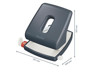Hole Punch Leitz Cosy, 30 sheets, grey