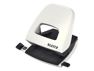 Офисный металлический дырокол Leitz 5008 Metal, 30л, белый
