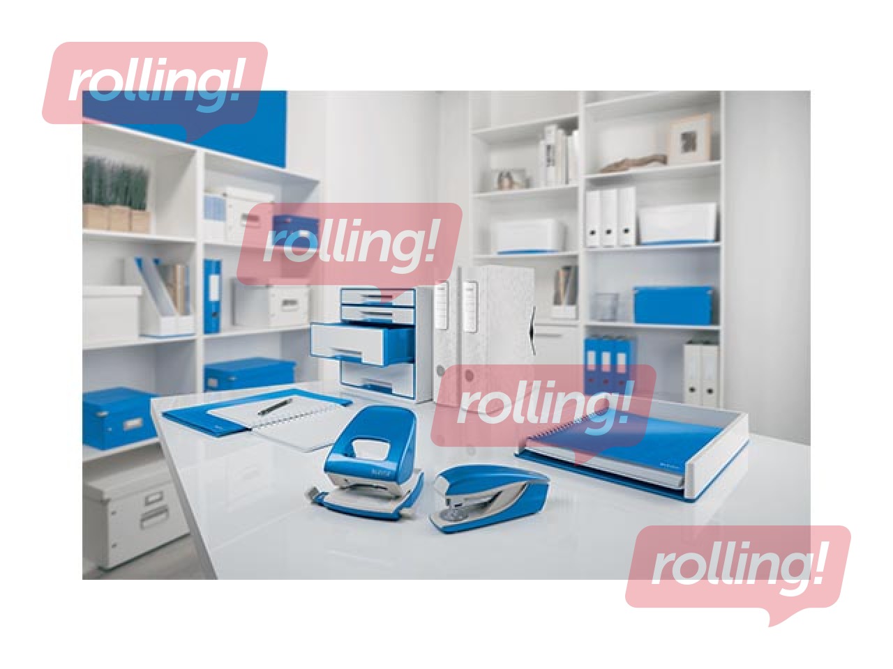 Hole Punch Leitz 5008 Metal, 30l., blue