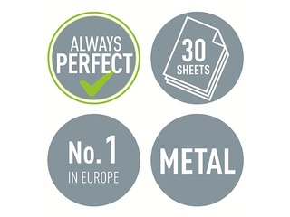 Офисный металлический дырокол Leitz 5008 Metal, 30л, черный