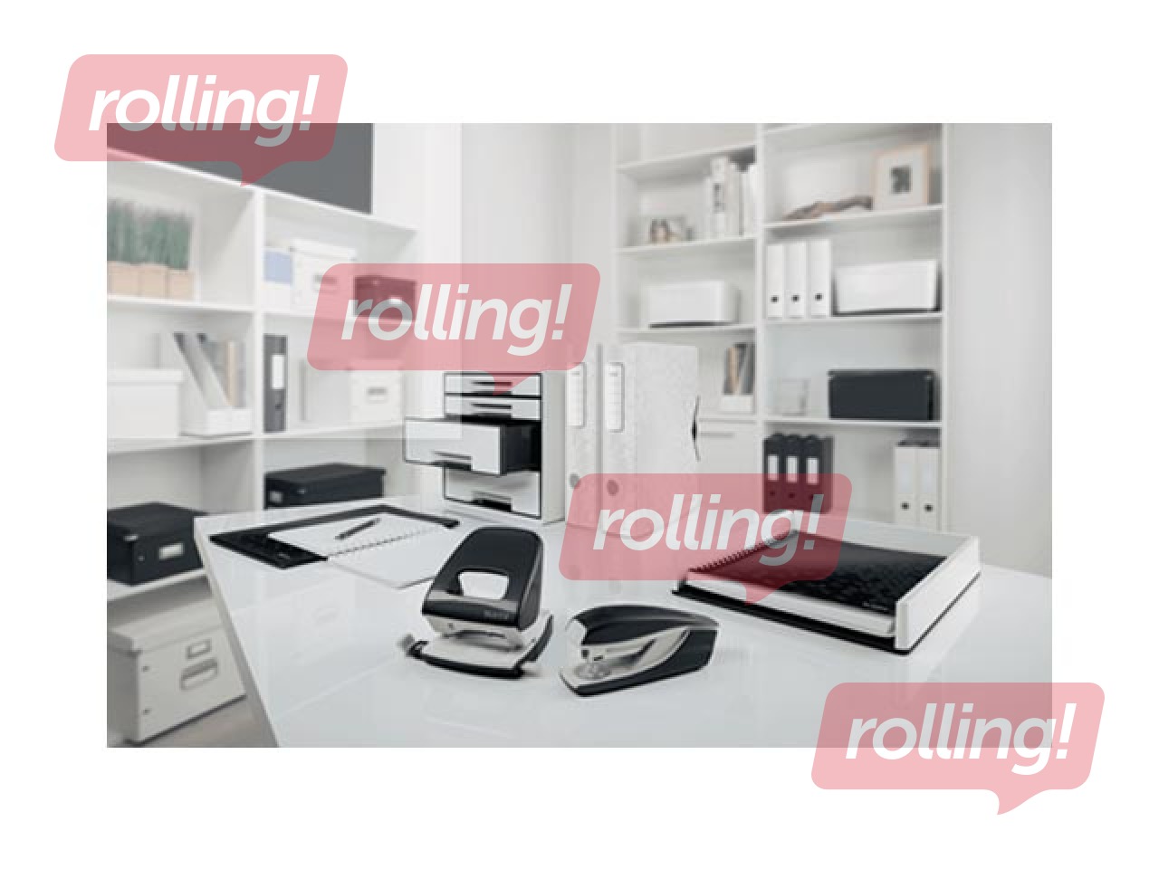 Офисный металлический дырокол Leitz 5008 Metal, 30л, черный