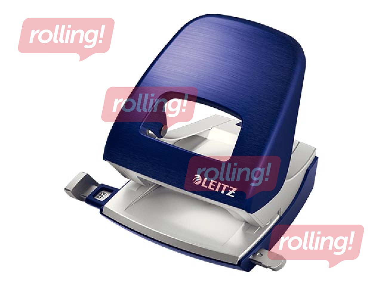 Hole Punch Leitz Style Metal, 30l., blue