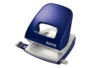Офисный металлический дырокол Leitz Style Metal, 30л, синий