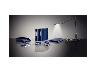 Офисный металлический дырокол Leitz Style Metal, 30л, синий