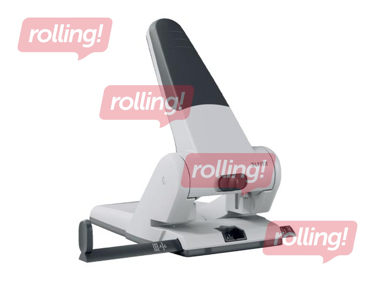 Hole punch Leitz, heavy duty, grey