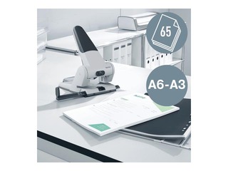 Hole punch Leitz, heavy duty, grey