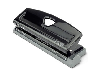 Adjustable hole punch Rapesco, 6 holes, 9 sheets, black