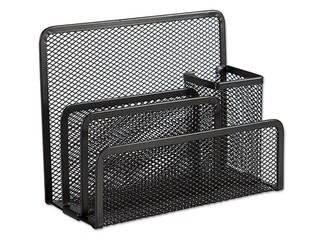 Desk letter holder, metal, black