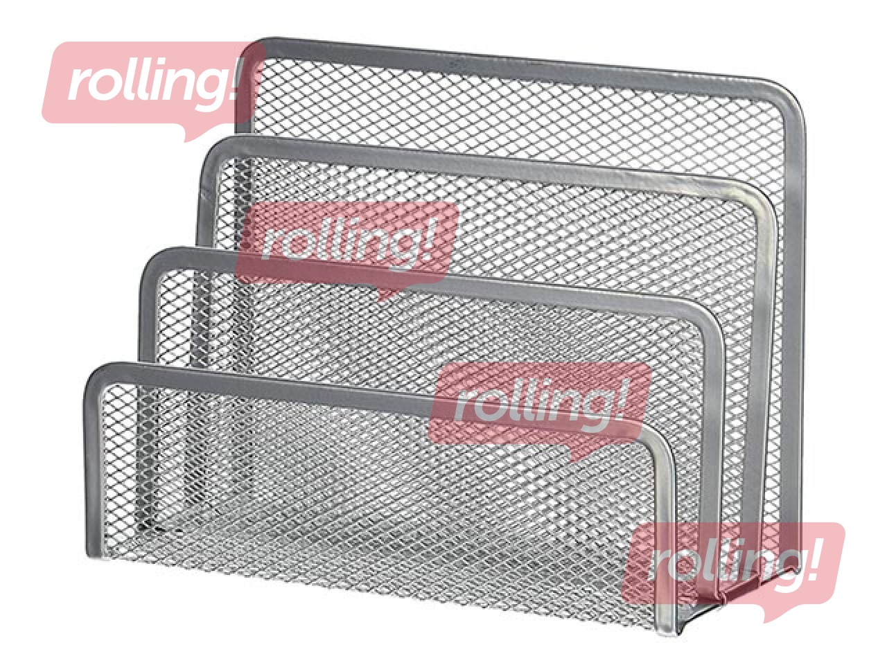 Kirjutuslaua paberihoidja Forpus, metall, hõbedane