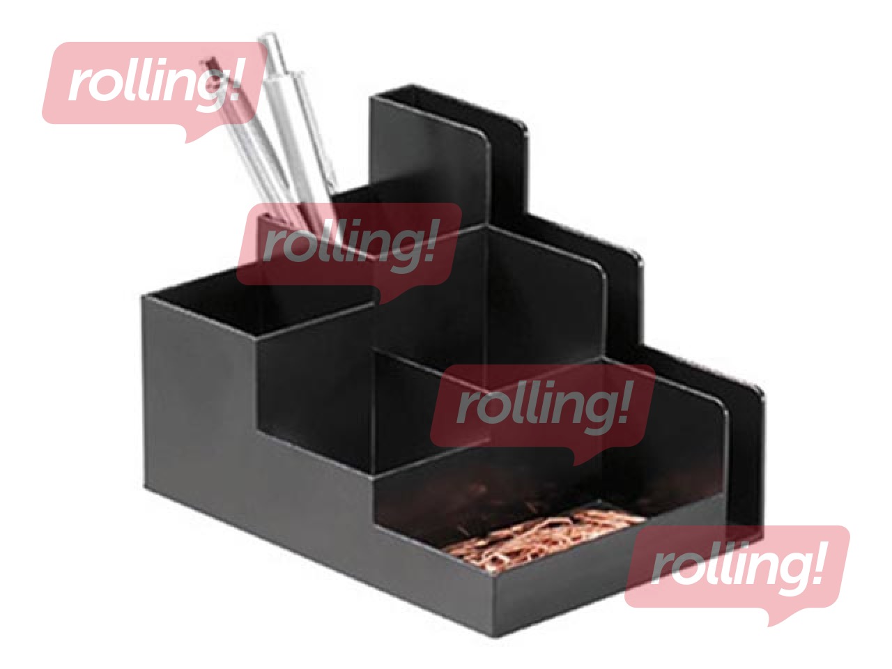 Desk organizer OPTIMO, charcoal