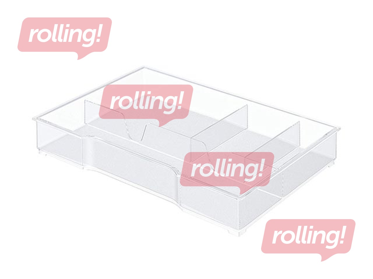 Organiser tray for Plus/WOW Drawer Cabinet, transparent