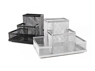 Galda piederumu trauks Forpus, 4 nodalījumi, tukšs, metāla, sudrabots