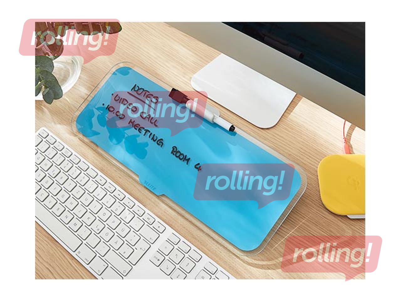 Klaasist kirjutusplaat Notepad Leitz Cosy, sinine