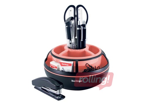 Lauaorganisaator Berlingo Instinct, 9 toodet, must / flamingo