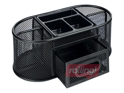 Desk organizer Grand, metal, black