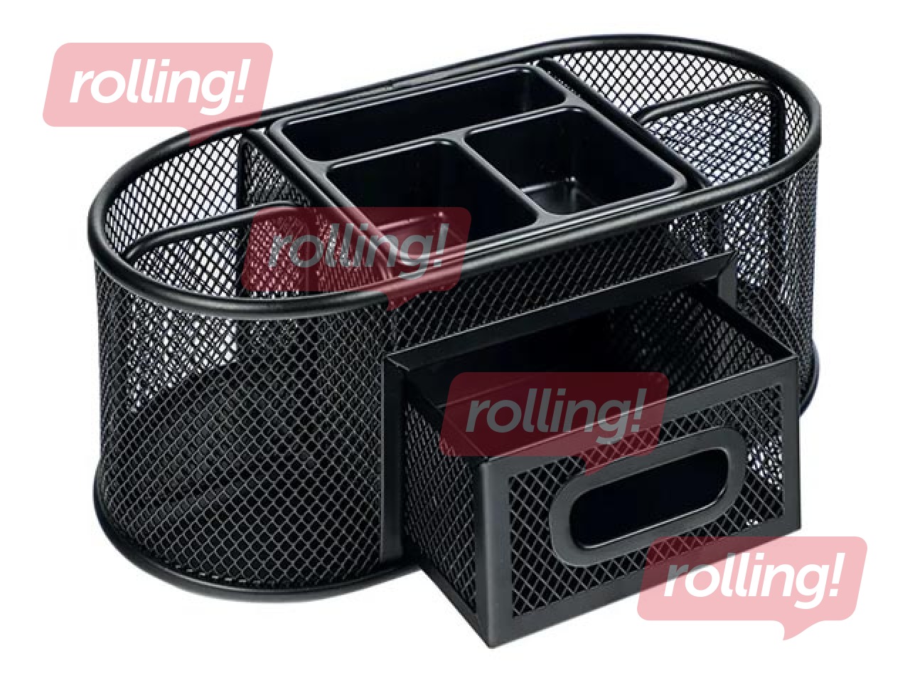 Desk organizer Grand, metal, black