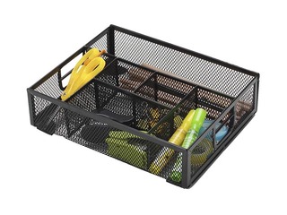 Настольный организатор, 6 отделения, метал, чёрный