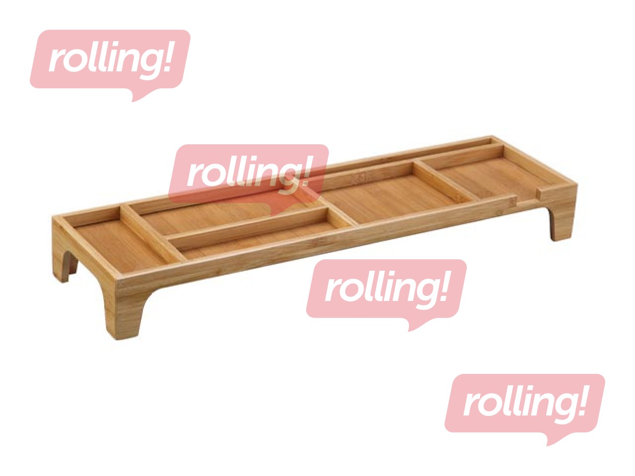 Органайзер для стола Forofis, бамбук, 530x150x65мм