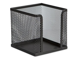 Märkmepaberi karp, metall, must