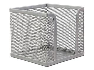 Box for notebook paper, metal, silver