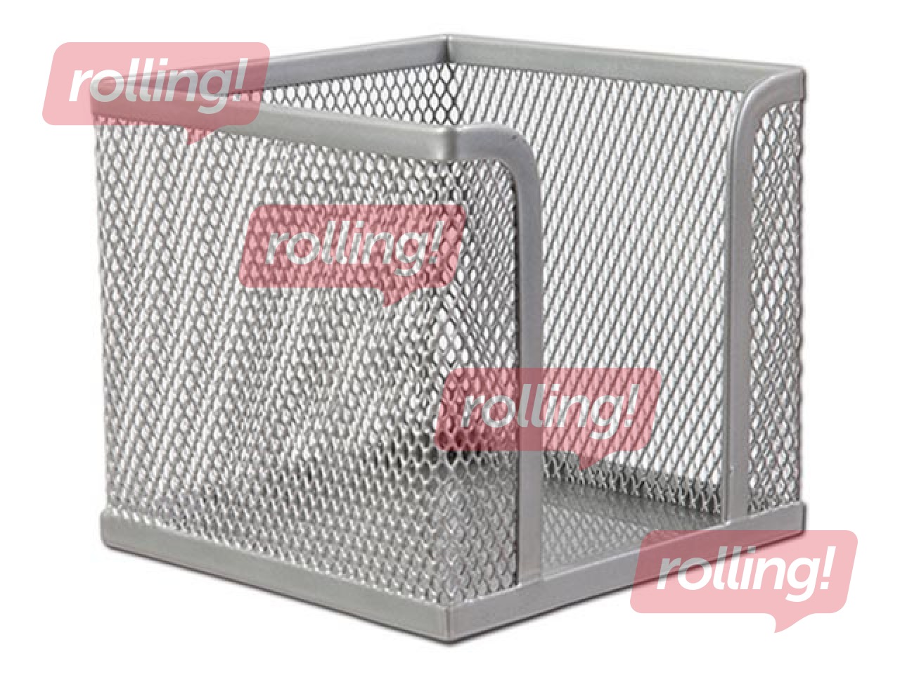 Märkmepaberi karp, metall, hõbe